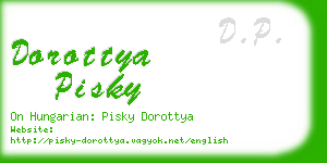 dorottya pisky business card